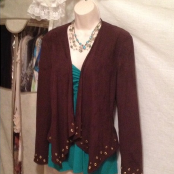 I N C International Concepts Brown Cardigan NWT🎁 Sz L Excellent Condition☝🏻😍 - Picture 5 of 10
